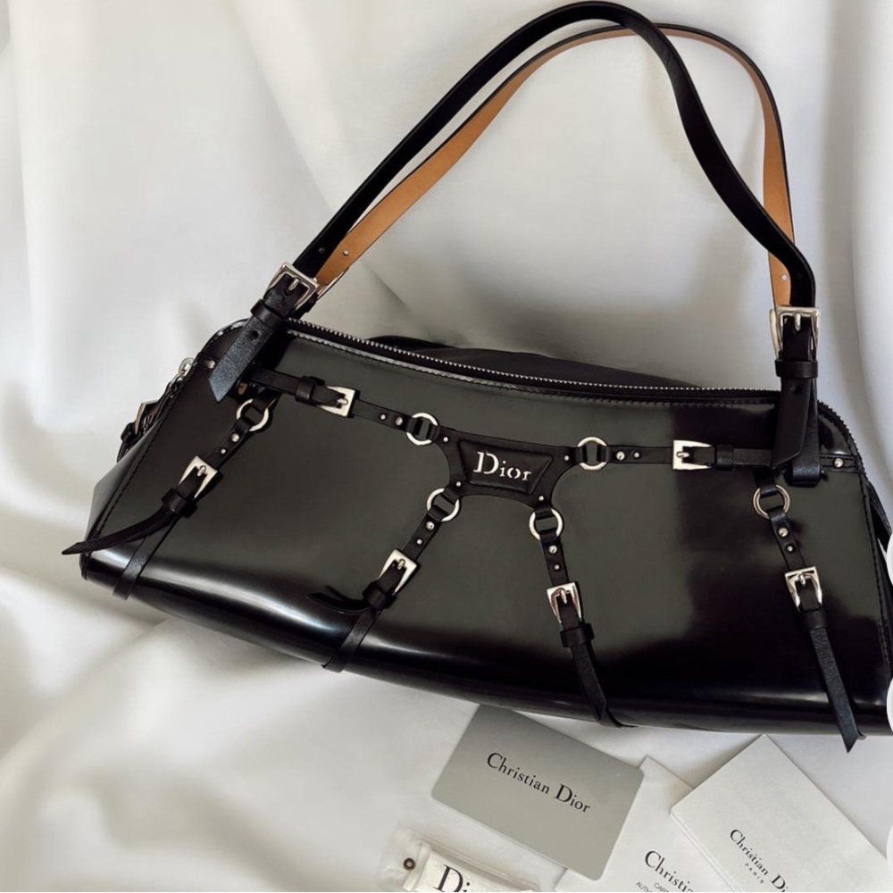 Dior Bondage Patent Leather Bag.